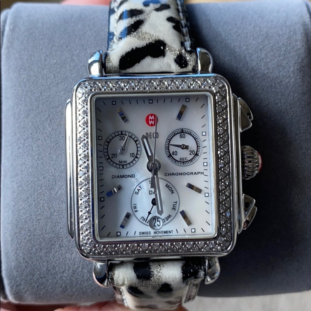 Michele  Dice Dia watch & 4 extra bands.